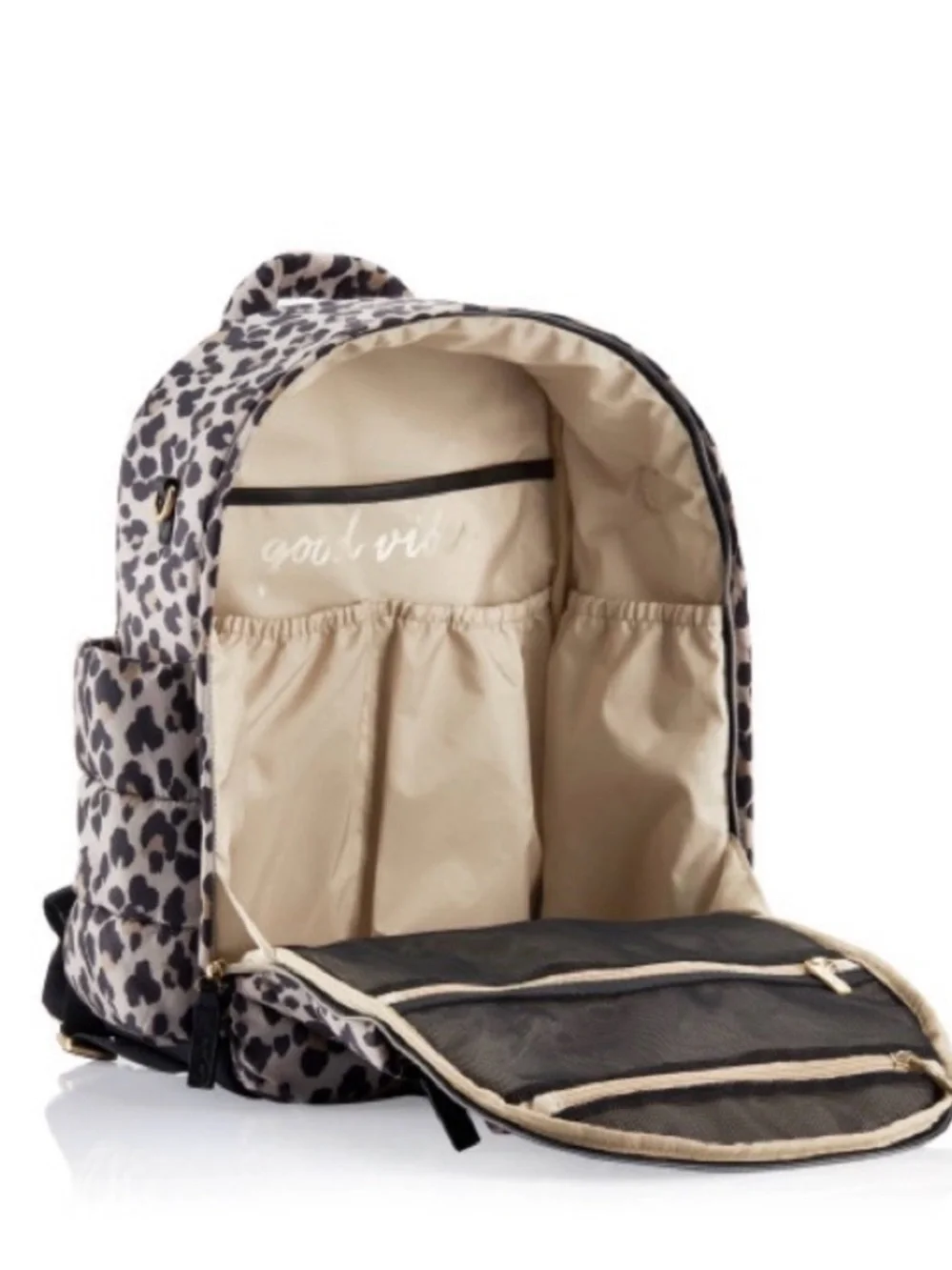 Itzy Ritzy Leopard Print cloud diaper bag Backpack